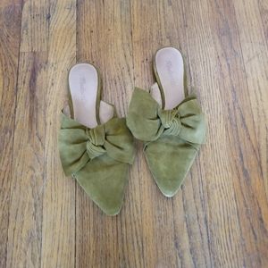 Madewell Suede Remi Bow Flats